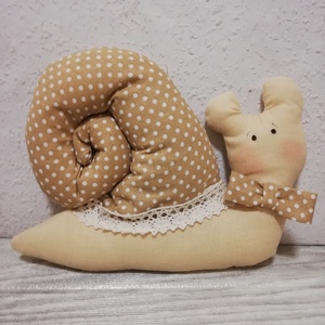 Textil játék maci cica csiga  - játék & sport - babalátogató ajándékcsomag - Meska.hu