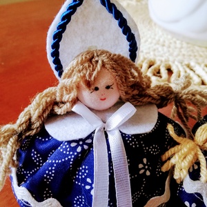 Kékfestő baba, Otthon & Életmód, Dekoráció, Asztal és polc dekoráció, Asztaldísz, Varrás, MESKA