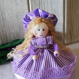 Levendula baba kicsi 2 - otthon & életmód - dekoráció - dísztárgy - Meska.hu