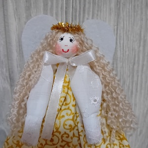 Karácsonyfa dísz angyalka, Karácsony, Karácsonyi lakásdekoráció, Karácsonyfadíszek, Baba-és bábkészítés, MESKA