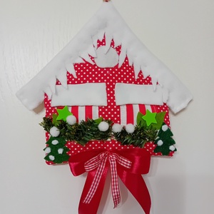 Karácsonyi ajtókopogtató , Otthon & Életmód, Dekoráció, Dísztárgy, Varrás, MESKA