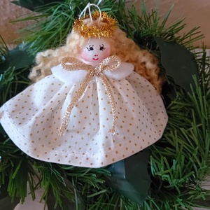 Karácsonyfa dísz angyal - karácsony - karácsonyi lakásdekoráció - karácsonyfadíszek - Meska.hu