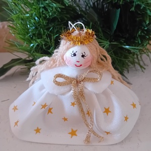 Karácsonyfa dísz angyal - karácsony - karácsonyi lakásdekoráció - karácsonyfadíszek - Meska.hu
