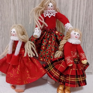 Karácsonyfa díszek, Karácsony, Karácsonyi lakásdekoráció, Karácsonyfa, grincsfa, Varrás, MESKA