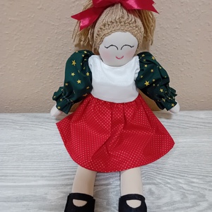Magyaros ruhás baba öltöztethető - Meska.hu
