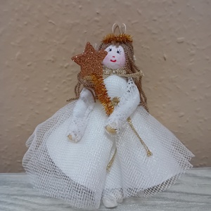 Karácsonyi angyalka angyal, Otthon & Életmód, Dekoráció, Ajtó- és ablak dekoráció, Ajtódísz & Kopogtató, Virágkötés, MESKA