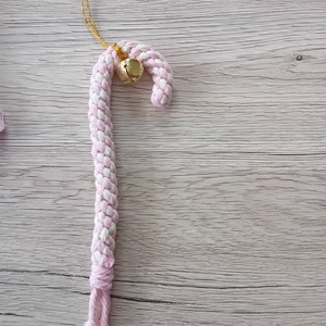 Makramé karácsonyfa dísz, Karácsony, Karácsonyi lakásdekoráció, Karácsonyfadíszek, Varrás, MESKA