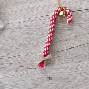 Makramé karácsonyfa dísz - karácsony - karácsonyi lakásdekoráció - karácsonyfadíszek - Meska.hu