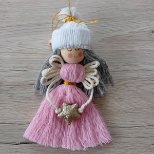 Rózsaszín angyal - Meska.hu