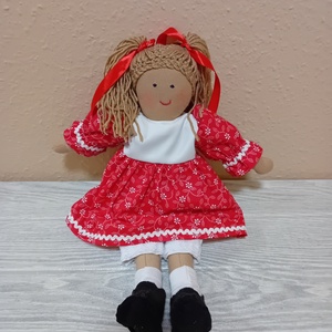 Magyaros ruhás baba öltöztethető - Meska.hu