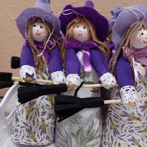 Levendula boszorkány, Otthon & Életmód, Dekoráció, Dísztárgy, Varrás, MESKA