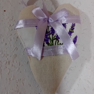 Levendulás szivecske  - otthon & életmód - dekoráció - asztal és polc dekoráció - asztaldísz - Meska.hu