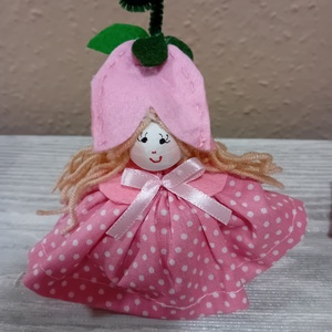 Rózsaszín tavasz manó - otthon & életmód - dekoráció - asztal és polc dekoráció - asztaldísz - Meska.hu