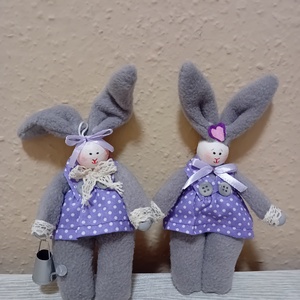 2 db nyuszi - otthon & életmód - dekoráció - fali és függő dekoráció - függődísz - Meska.hu