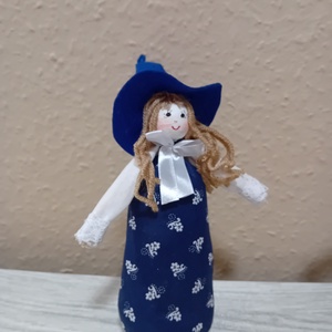  Magyaros kékfestő boszi, baba - otthon & életmód - dekoráció - dekoratív figurák és szobrok - Meska.hu