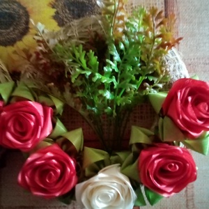 Sír dísz, Otthon & Életmód, Dekoráció, Virágdísz és tartó, Koszorú, Varrás, MESKA