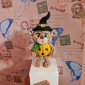 Halloweenes mackó cukormassza cukorfigura, Otthon & Életmód, Konyhafelszerelés, tálalás, Sütés, főzés, Sütidísz, Mindenmás, MESKA