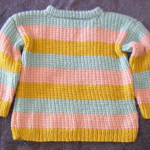 VINTAGE stílusú fiú, unisex,  lányka kötött pulóver   - ruha & divat - babaruha & gyerekruha - pulóver - Meska.hu