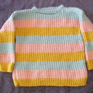 VINTAGE stílusú fiú, unisex,  lányka kötött pulóver   - ruha & divat - babaruha & gyerekruha - pulóver - Meska.hu