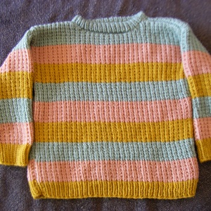 VINTAGE stílusú fiú, unisex,  lányka kötött pulóver   - ruha & divat - babaruha & gyerekruha - pulóver - Meska.hu