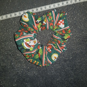 Karácsonyi, mikulás hajfodor, hajgumi, kézműves - ruha & divat - hajdísz & hajcsat - hajgumi - Meska.hu