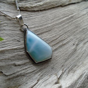 Ezüst  medál Ag925/1000 Larimar - ékszer - nyaklánc - medál - Meska.hu