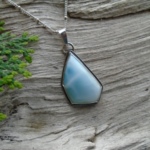 Ezüst  medál Ag925/1000 Larimar - ékszer - nyaklánc - medál - Meska.hu