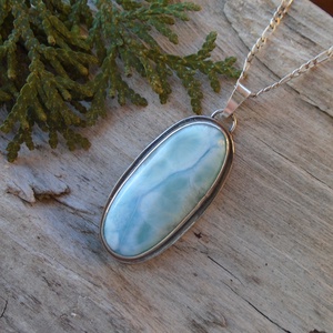 Ezüst  medál Ag925/1000 Larimar Delfinek - ékszer - nyaklánc - medál - Meska.hu