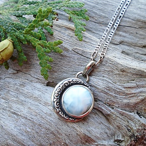 Ezüst medál Ag925/1000  Larimar, Ékszer, Nyaklánc, Medál, Ékszerkészítés, Ötvös, MESKA