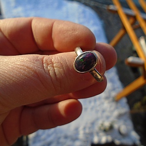 Ezüst Gyűrű Ag925/1000 Etióp Opál, Ékszer, Gyűrű, Statement gyűrű, Ékszerkészítés, Ötvös, MESKA