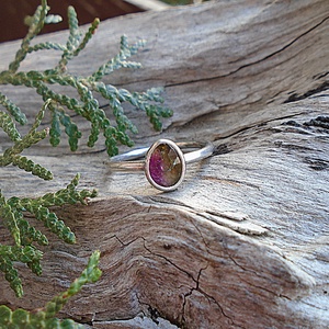 Ezüst Gyűrű Ag925/1000 Turmalín  - ékszer - gyűrű - statement gyűrű - Meska.hu