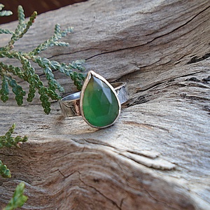 Ezüst Gyűrű Ag925/1000 Szerpentín - ékszer - gyűrű - statement gyűrű - Meska.hu