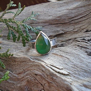 Ezüst Gyűrű Ag925/1000 Szerpentín - ékszer - gyűrű - statement gyűrű - Meska.hu