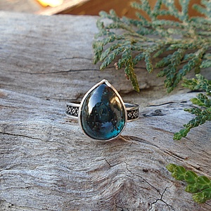 Ezüst Gyűrű Ag925/1000 Kianit, Ékszer, Gyűrű, Statement gyűrű, Ékszerkészítés, Ötvös, MESKA
