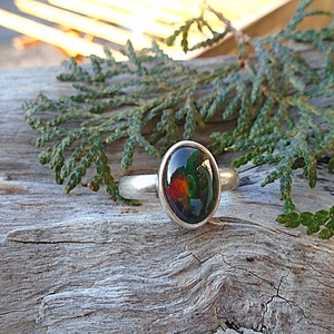 Ezüst Gyűrű Ag925/1000 Etióp Opál - ékszer - gyűrű - statement gyűrű - Meska.hu