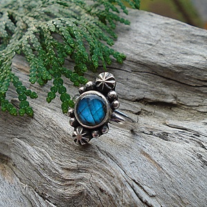 Ezüst Gyűrű Ag925/1000 Labradorit - Meska.hu