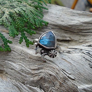 Ezüst Gyűrű Ag925/1000 Labradorit - Meska.hu