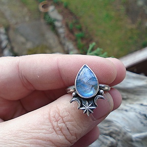 Ezüst Gyűrű Ag925/1000 Holdkő - Meska.hu