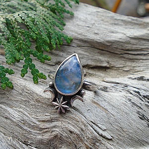 Ezüst Gyűrű Ag925/1000 Holdkő - ékszer - gyűrű - statement gyűrű - Meska.hu