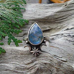 Ezüst Gyűrű Ag925/1000 Holdkő - ékszer - gyűrű - statement gyűrű - Meska.hu