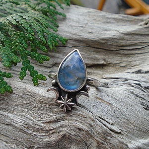 Ezüst Gyűrű Ag925/1000 Holdkő - ékszer - gyűrű - statement gyűrű - Meska.hu
