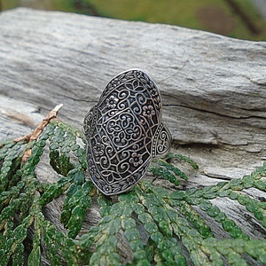 Ezüst Gyűrű Ag925/1000 Secret Garden - ékszer - gyűrű - statement gyűrű - Meska.hu