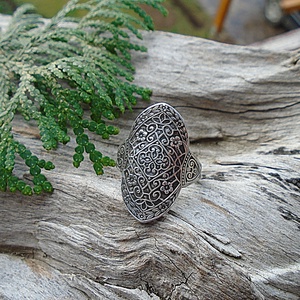 Ezüst Gyűrű Ag925/1000 Secret Garden - ékszer - gyűrű - statement gyűrű - Meska.hu