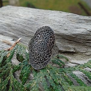 Ezüst Gyűrű Ag925/1000 Secret Garden - ékszer - gyűrű - statement gyűrű - Meska.hu