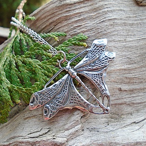 Ezüst medál Ag925/1000 Szitakötő, Ékszer, Nyaklánc, Medál, Ékszerkészítés, Ötvös, MESKA