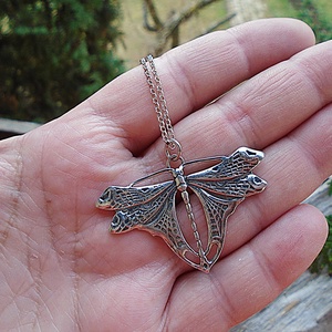 Ezüst medál Ag925/1000 Szitakötő - ékszer - nyaklánc - medál - Meska.hu