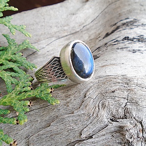Ezüst Gyűrű Ag925/1000 Labradorit - ékszer - gyűrű - statement gyűrű - Meska.hu