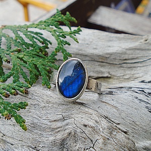 Ezüst Gyűrű Ag925/1000 Labradorit - Meska.hu
