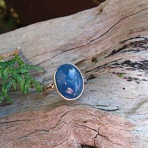 Ezüst Gyűrű Ag925/1000 Akvamarín - ékszer - gyűrű - statement gyűrű - Meska.hu