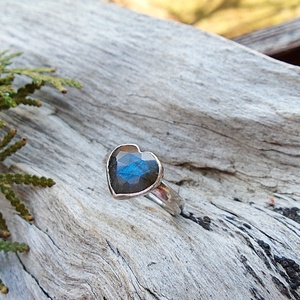 Ezüst Gyűrű Ag925/1000 Labradorit - ékszer - gyűrű - statement gyűrű - Meska.hu